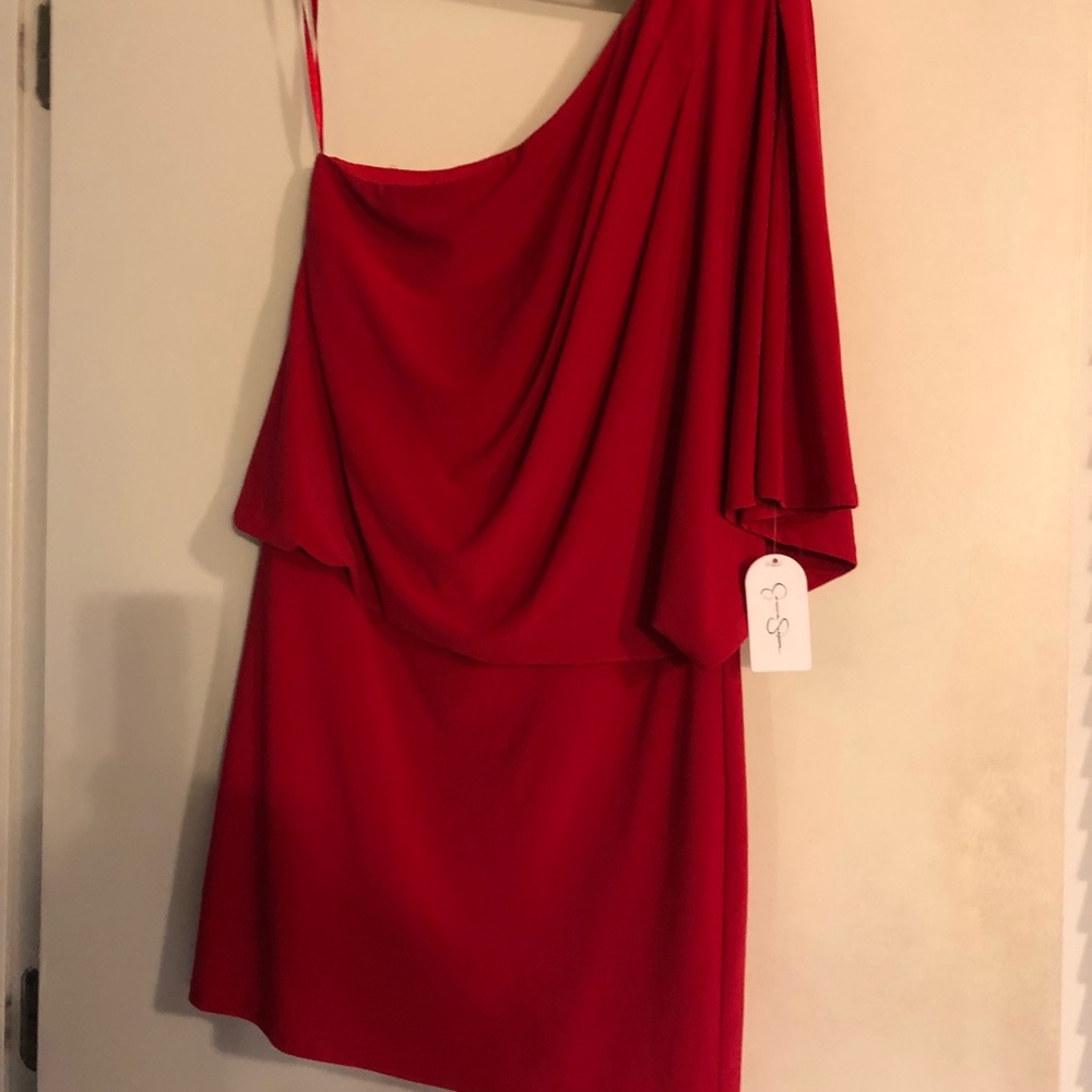 NWT Jessica Simpson One Shoulder Dress
